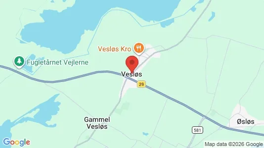 Lejligheder til leje i Vesløs - kort over placeringen