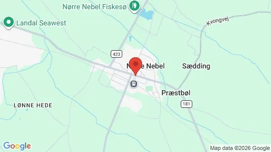 Lejligheder til leje i Nørre Nebel - Foto fra Google Street View