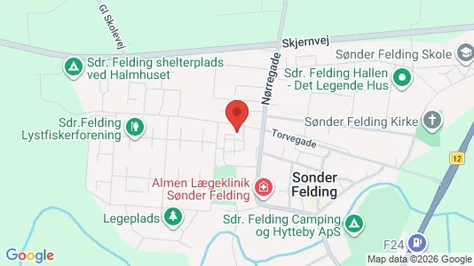 Lejligheder til leje i Sønder Felding - Foto fra Google Street View
