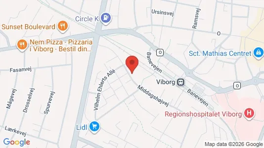 Lejligheder til leje i Viborg - Foto fra Google Street View