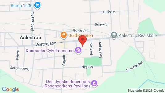 Lejligheder til leje i Aalestrup - kort over placeringen