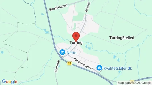 Lejligheder til leje i Tørring - Foto fra Google Street View