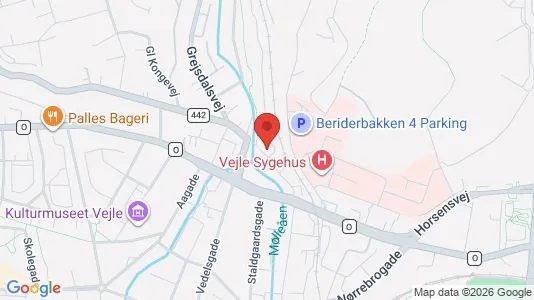 Lejligheder til leje i Vejle Centrum - Foto fra Google Street View