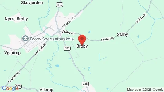 Lejligheder til leje i Broby - kort over placeringen