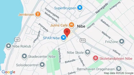 Lejligheder til leje i Nibe - Foto fra Google Street View