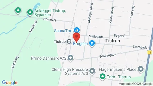 Lejligheder til leje i Tistrup - kort over placeringen