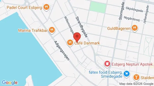 Lejligheder til salg i Esbjerg Centrum - Foto fra Google Street View