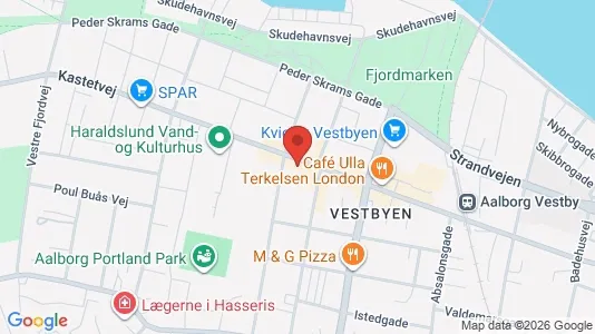 Lejligheder til leje i Aalborg Centrum - kort over placeringen