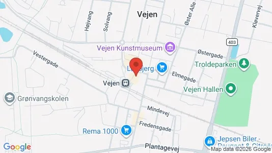 Lejligheder til leje i Vejen - Foto fra Google Street View