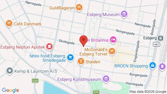 Lejligheder til leje i Esbjerg Centrum - Foto fra Google Street View