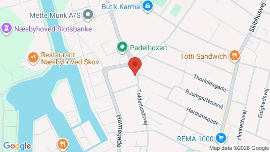 Lejligheder til salg i Odense C - kort over placeringen