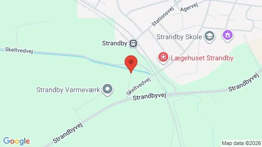 Lejligheder til salg i Strandby - kort over placeringen