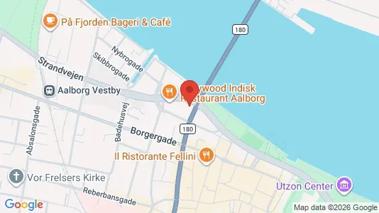 Lejligheder til salg i Aalborg Centrum - kort over placeringen