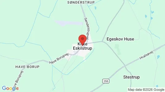 Lejligheder til salg i Kirke Eskilstrup - kort over placeringen