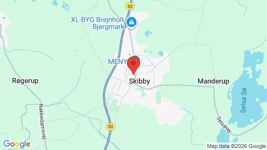 Lejligheder til salg i Skibby - kort over placeringen
