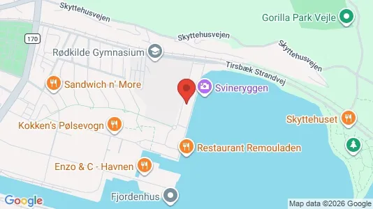 Lejligheder til leje i Vejle Centrum - kort over placeringen