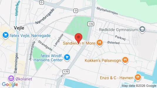 Lejligheder til leje i Vejle Centrum - Foto fra Google Street View