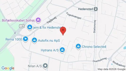 Lejligheder til leje i Hedensted - Foto fra Google Street View