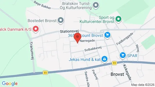Lejligheder til leje i Brovst - Foto fra Google Street View