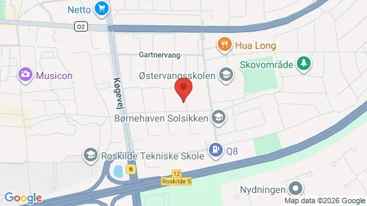 Lejligheder til salg i Roskilde - kort over placeringen