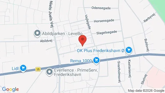 Lejligheder til leje i Frederikshavn - Foto fra Google Street View