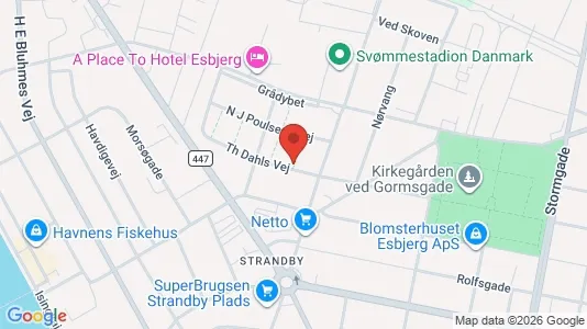 Lejligheder til leje i Esbjerg Centrum - Foto fra Google Street View