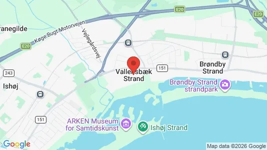 Lejligheder til leje i Vallensbæk Strand - Foto fra Google Street View