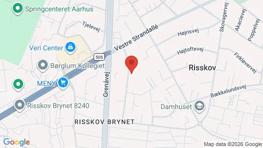Lejligheder til leje i Risskov - kort over placeringen