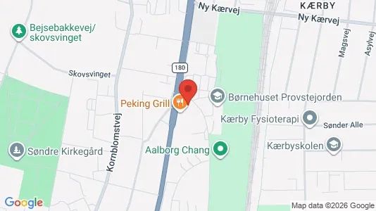 Lejligheder til salg i Aalborg Centrum - kort over placeringen