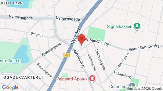 Lejligheder til salg i Aalborg Centrum - kort over placeringen