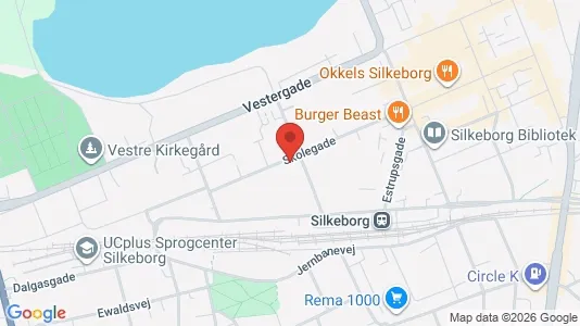 Lejligheder til salg i Silkeborg - kort over placeringen
