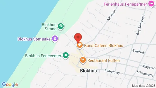 Lejligheder til salg i Blokhus - kort over placeringen