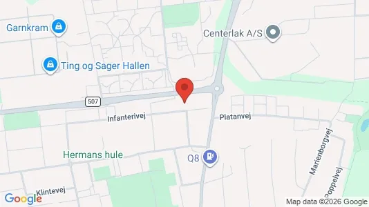 Lejligheder til salg i Randers NØ - kort over placeringen