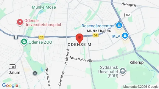 Lejligheder til leje i Odense M - kort over placeringen