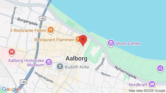 Lejligheder til salg i Aalborg Centrum - kort over placeringen