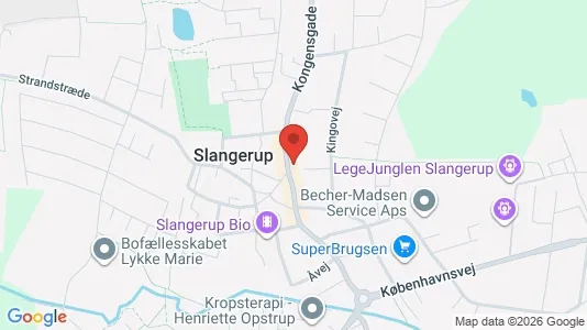 Lejligheder til salg i Slangerup - kort over placeringen