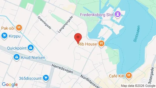 Lejligheder til leje i Hillerød - kort over placeringen