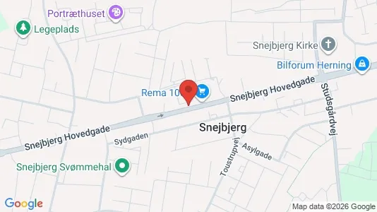 Lejligheder til leje i Herning - kort over placeringen
