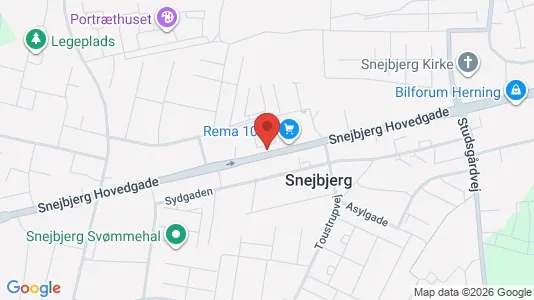 Lejligheder til leje i Herning - kort over placeringen