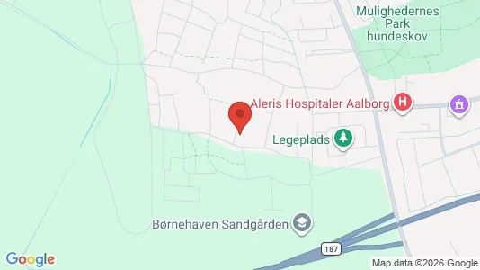 Lejligheder til leje i Aalborg SV - kort over placeringen