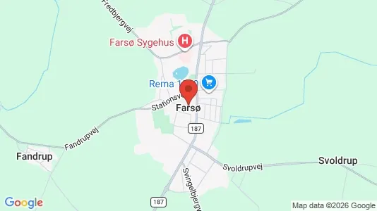 Lejligheder til leje i Farsø - kort over placeringen