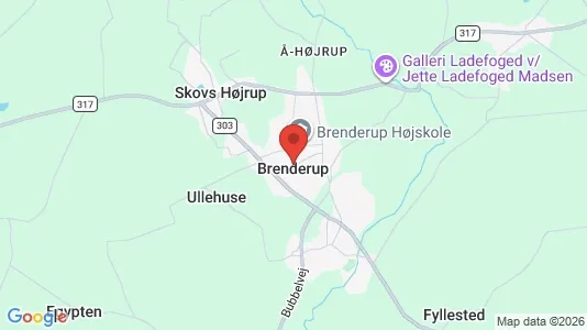 Lejligheder til leje i Brenderup Fyn - kort over placeringen