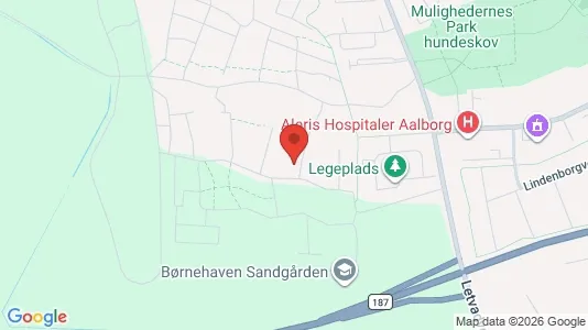 Lejligheder til leje i Aalborg SV - kort over placeringen