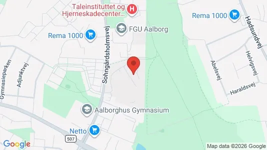 Lejligheder til leje i Aalborg Centrum - kort over placeringen