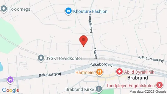 Lejligheder til leje i Brabrand - kort over placeringen