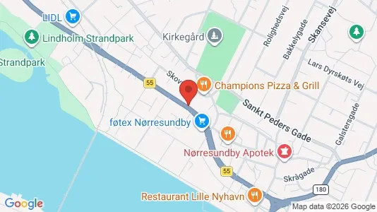 Lejligheder til leje i Nørresundby - kort over placeringen