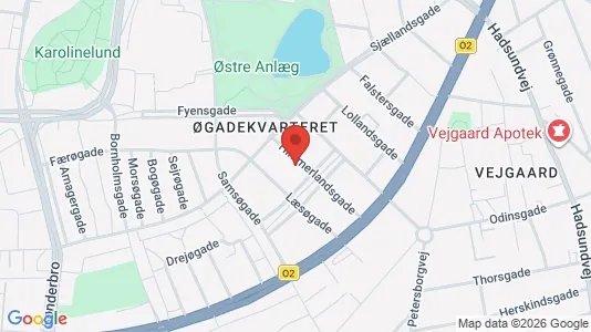 Lejligheder til salg i Aalborg Centrum - kort over placeringen