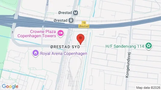 Lejligheder til leje i København S - kort over placeringen