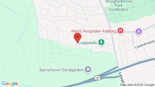 Lejligheder til leje i Aalborg SV - kort over placeringen