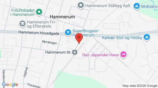 Lejligheder til leje i Herning - kort over placeringen